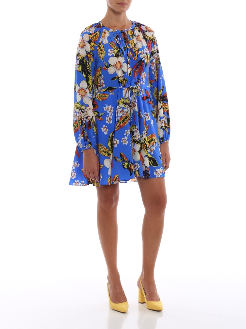 Diane Von Furstenberg Silk Floral Mini Dress